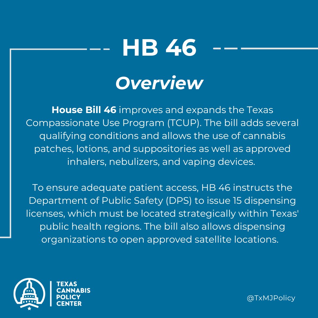 TxMJPolicy's tweet image. HB 46 has been officially signed into law!

Big THANKS to the many advocates who have worked for years to expand and improve the Compassionate Use Program! 

Full bill overview here: texascannabispolicy.org/texas-hb-46-ov…

Legislative briefing scheduled for Monday: us06web.zoom.us/meeting/regist…