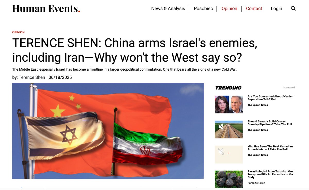 我發表在美國Human Events的英文評論，歡迎大家指教！我也會翻譯成中文發表。https://t.co/b3B0kn3L7o