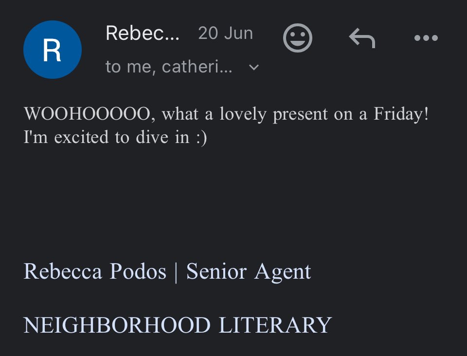 Aaaand our co-authored project has been officially sent to both our agents 👀💚🩷 This one is for all the #Gelphie shippers!! Thank you for being the best co-author ever, <a href="/cathwritess/">catherine 👻 is ✨agented ✨</a>, can’t wait to see you like, NEXT WEEK!!