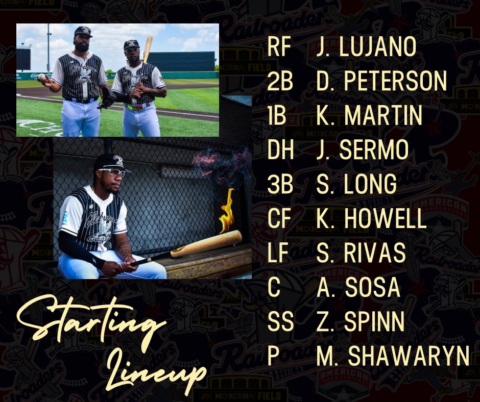 The Eagles are back to light up the sky tonight! 🎆

7:06pm (Gates Open 6pm)
🏟️ La Moderna Field
🆚 Kansas City Monarchs
🎟️ railroaderbaseball.com
📺 bit.ly/442TDTK

#AllAboard | #railroaderbaseball