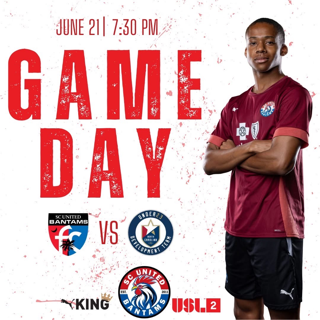 It’s Game Day! Come cheer on our SC United Bantams USL W and USL2 team tonight at 7:30 PM when they take on NC Courage!
📍115 Sunbelt Blvd., Columbia
#upthebantams #ForTheW