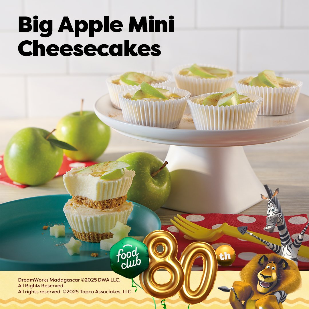 As tasty as a treat from the Central Park Zoo! Recipe courtesy of <a href="/Dreamworks/">DreamWorks Animation</a>  and <a href="/FoodClubBrand/">Food Club</a>! 

Get the recipe: bit.ly/3HcgseY

#foodclub #bigappleminicheesecakes #80thbirthday #recipe #foodcity #shopfoodcity
