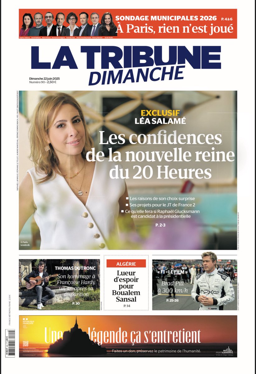 Jean-Christophe TORTORA (@jc_tortora) on Twitter photo Votre <a href="/TribuneDimanche/">La Tribune Dimanche</a> pour bien démarrer l’été.
Entretien exclusif de <a href="/LeaSalame/">Léa Salamé</a> par <a href="/remijacob/">Rémi Jacob</a> Votre <a href="/TribuneDimanche/">La Tribune Dimanche</a> pour bien démarrer l’été.
Entretien exclusif de <a href="/LeaSalame/">Léa Salamé</a> par <a href="/remijacob/">Rémi Jacob</a>
