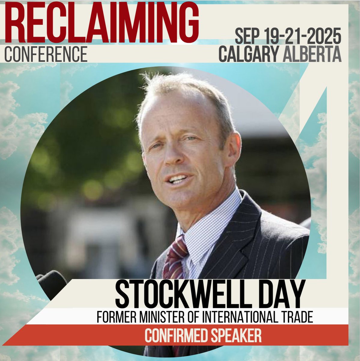 we_unify's tweet image. You're invited to join @Stockwell_Day in Calgary, Alberta for the 2025 Reclaiming Conference which will be taking place from September 19-21 this Fall at the BMO Centre. Register at weunify.ca to learn more as we'll be assembling over 40 speakers for this important…