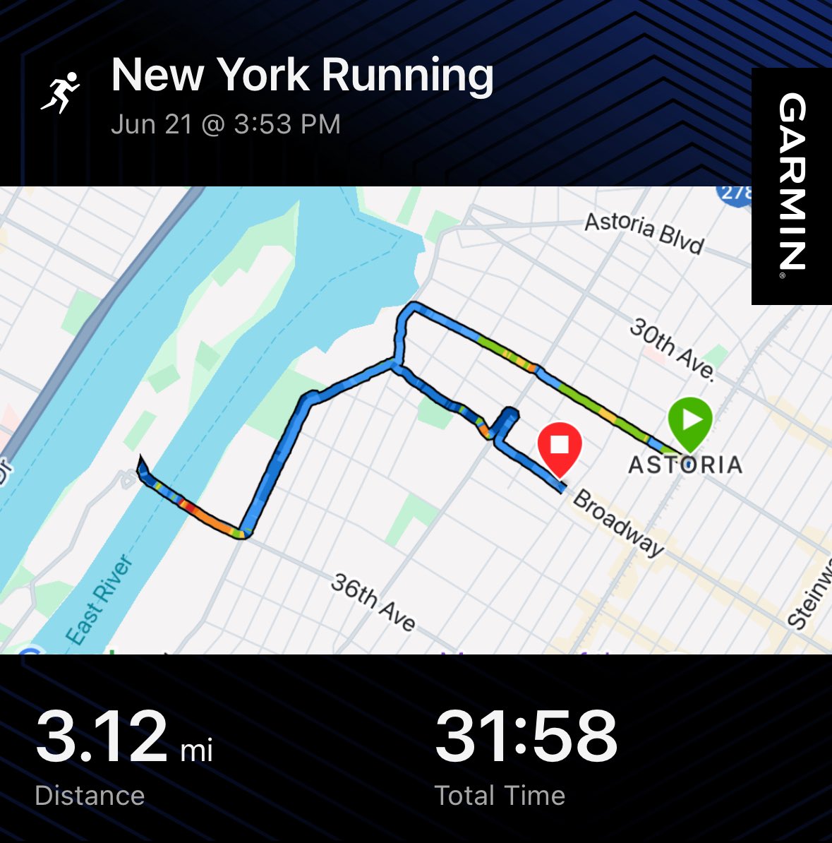 Running in the heat is intense