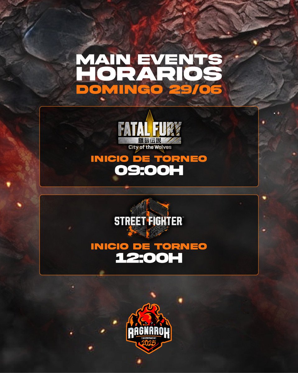 🔥 La batalla del fin del mundo está por comenzar 🔥
⏰ Ya podés consultar los horarios de los torneos MAIN del domingo 29 de junio

¿Estás listo para darlo todo en Ragnarok 2025? ⚔️
No te lo podés perder 🤯

#FGC #Córdoba #Ragnarok2025