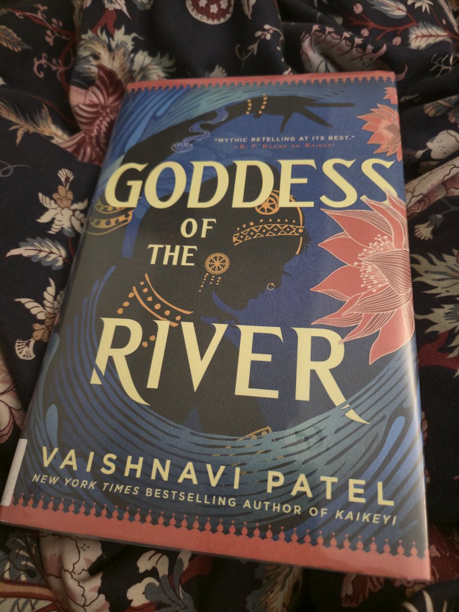 RajniMala's tweet image. I am reading &quot;Goddess of the River&quot; by Vaishnavi Patel. Writing is so gorgeous! Loving it! @vaishnawrites @HachetteUS