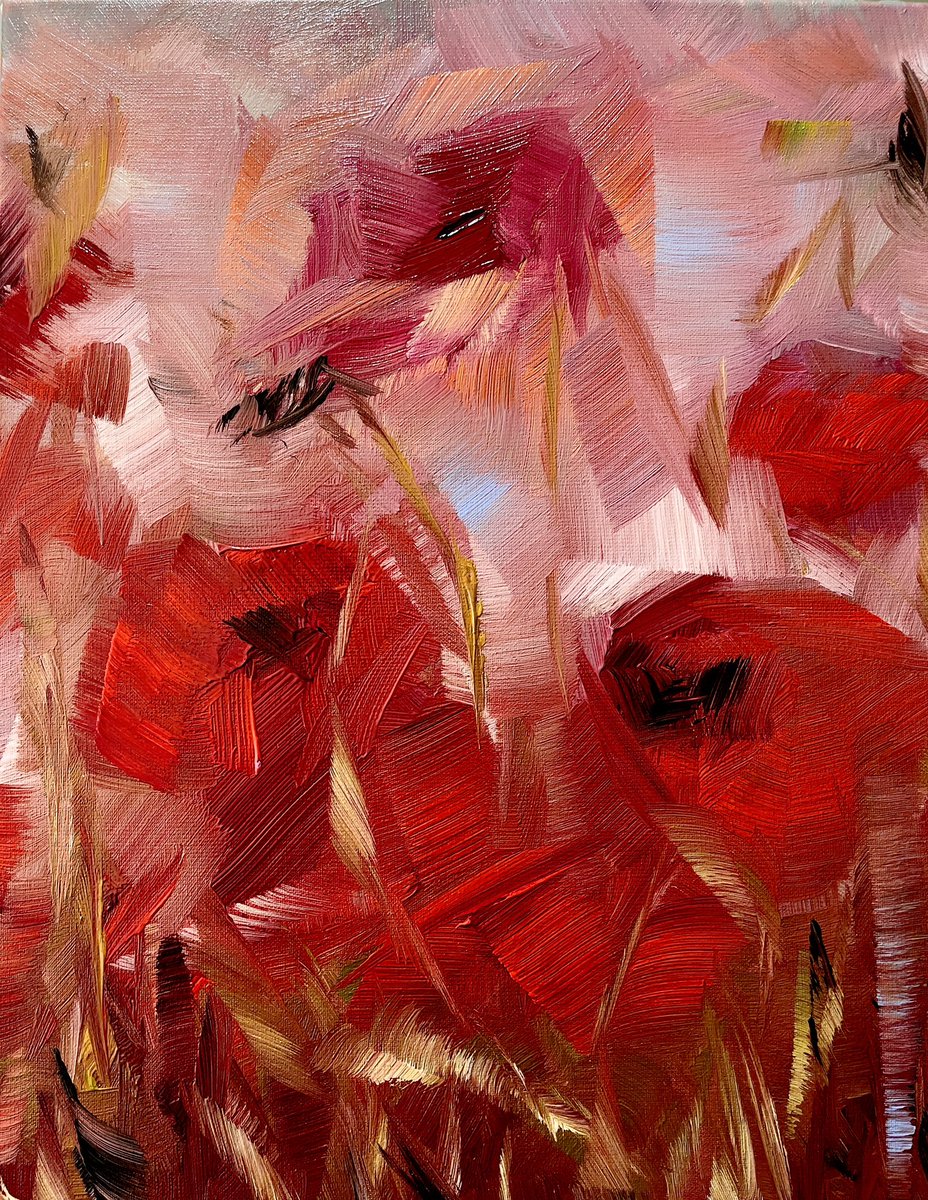 My poppies painting