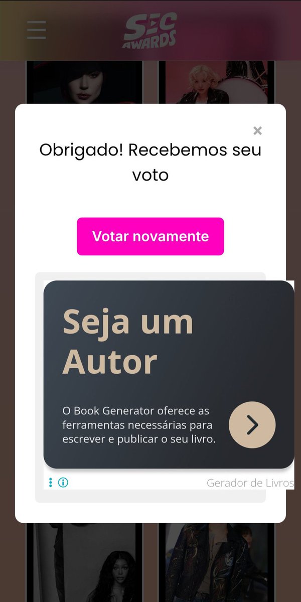 [📢] SECAWARDS | MÚSICA INTERNACIONAL

Yuk segera vote Never Let Go di SEC Awards!!!

📌 Vote Unlimited
➡️ secawards.seriesemcena.com.br/musica-interna…