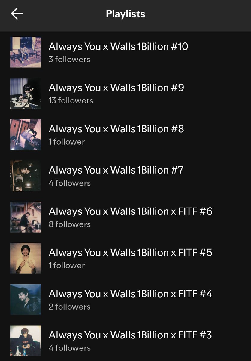 🔔| The project “#WallsTo1Billion &amp; #AlwaysYou120M” continues.

A variety of playlists on our Spotify account.

🔗open.spotify.com/user/313qyzxqx…