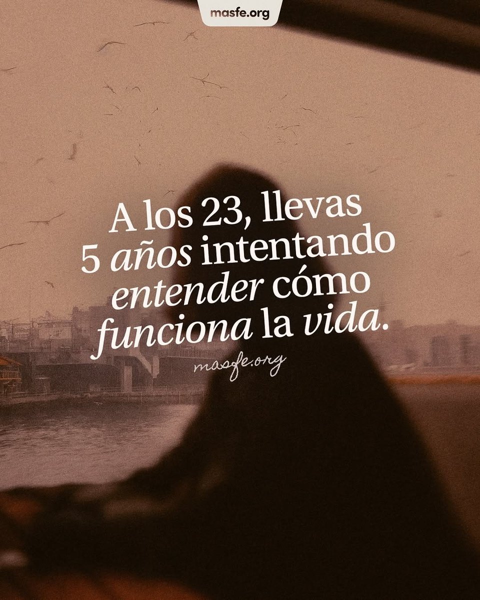 Masfe_org's tweet image. Respira...no se supone que tengas todo resuelto todavía.
La vida no es para tenerlo todo resuelto, es para aprender, para equivocarte, levantarte y descubrir quién eres con Dios a tu lado 💜
#masfe #aprender #inspiracióncristiana #confiaenelproceso