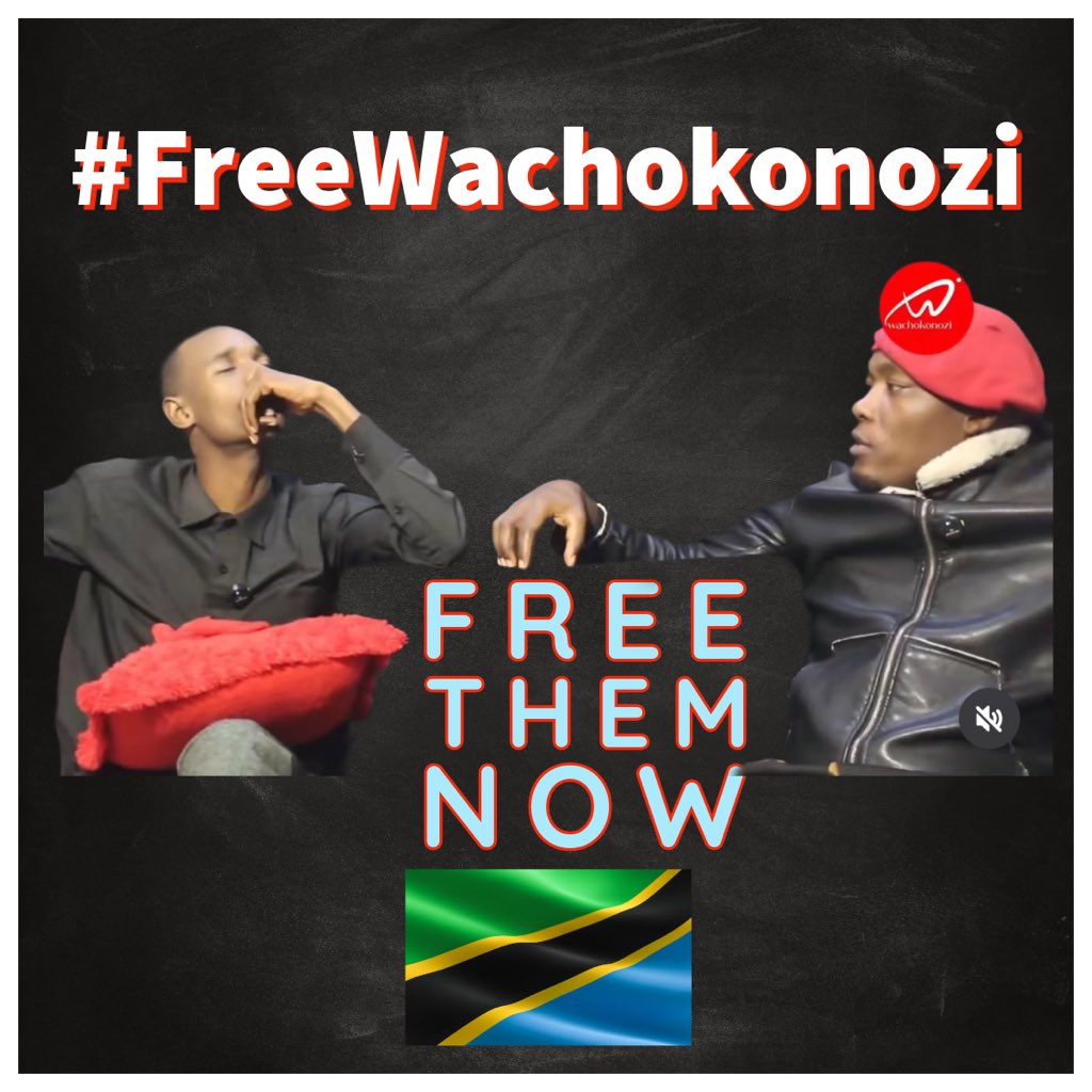 Maria Sarungi Tsehai (@mariastsehai) on Twitter photo #FreeWachokonozi
#FreeWachokonozi
#FreeWachokonozi
Freedom of expression is guaranteed in the constitution of #Tanzania
<a href="/SuluhuSamia/">Samia Suluhu</a> huwezi kupendwa kwa utekaji huu - in fact lazima uchukiwe kila kona!
#TutaelewanaTu #FreeWachokonozi
#FreeWachokonozi
#FreeWachokonozi
Freedom of expression is guaranteed in the constitution of #Tanzania
<a href="/SuluhuSamia/">Samia Suluhu</a> huwezi kupendwa kwa utekaji huu - in fact lazima uchukiwe kila kona!
#TutaelewanaTu