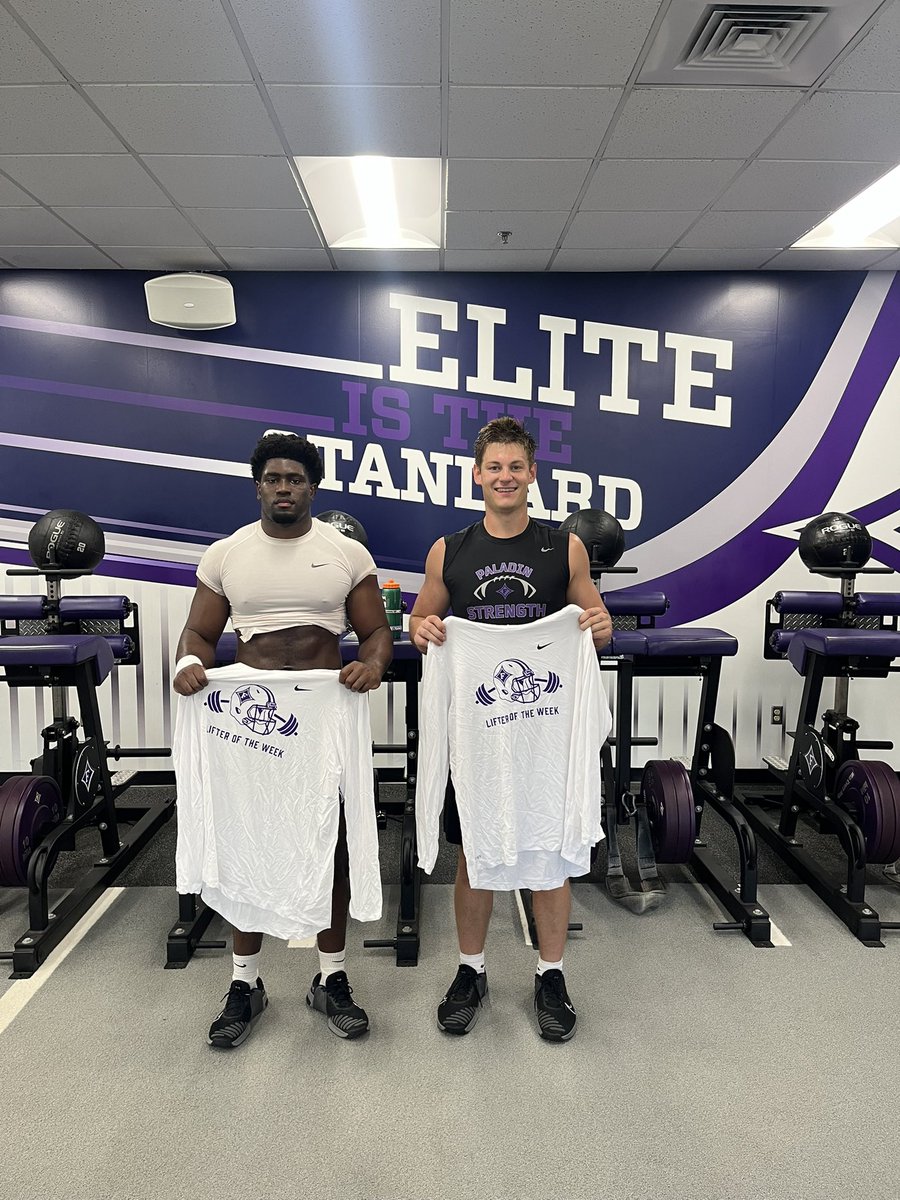 Coach Novotasky (@coachnovofu) on Twitter photo <a href="/PaladinFootball/">Furman Football</a> lifters of the week!
Offense: <a href="/treyhedden3/">Terry “Trey” Hedden III</a>
Defense: <a href="/ChiedoDylan/">Dylan Chiedo</a>
Keep 📈 proud of the work you guys have put in!!! 😤😤 <a href="/PaladinFootball/">Furman Football</a> lifters of the week!
Offense: <a href="/treyhedden3/">Terry “Trey” Hedden III</a>
Defense: <a href="/ChiedoDylan/">Dylan Chiedo</a>
Keep 📈 proud of the work you guys have put in!!! 😤😤
