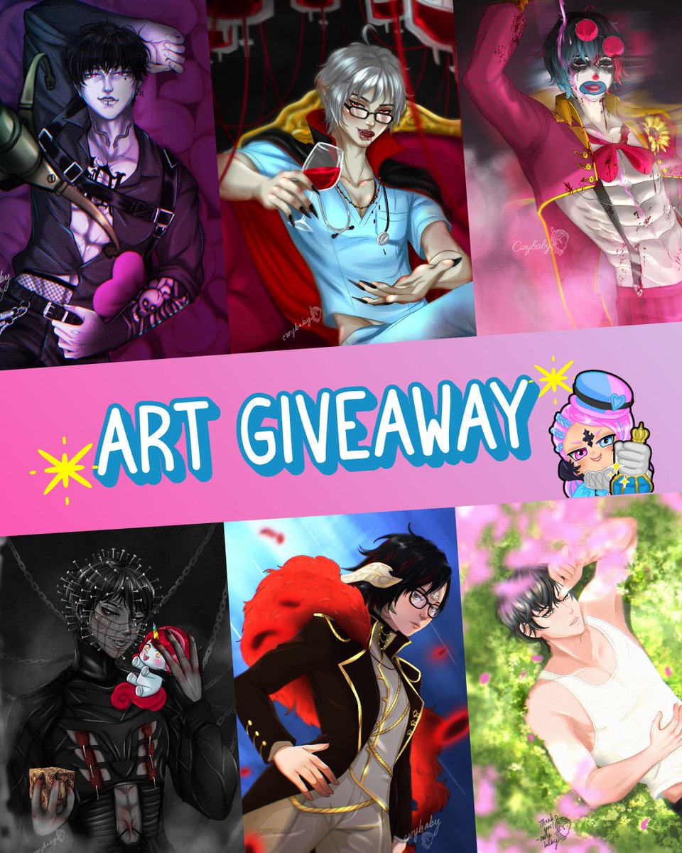 ✨ART GIVEEWEEEY✨
No YCH raffle this month 😭 BUT how abt a cool half body portrait?! I wanna make something different (&amp; quite possibly spicy 👀)! 

Like, retwt, &amp; follow to join! Winner picked on June 30. #artraffle #vgenartist #vtuber #vgen #artgiveaway #VGenOpen #VGenComm