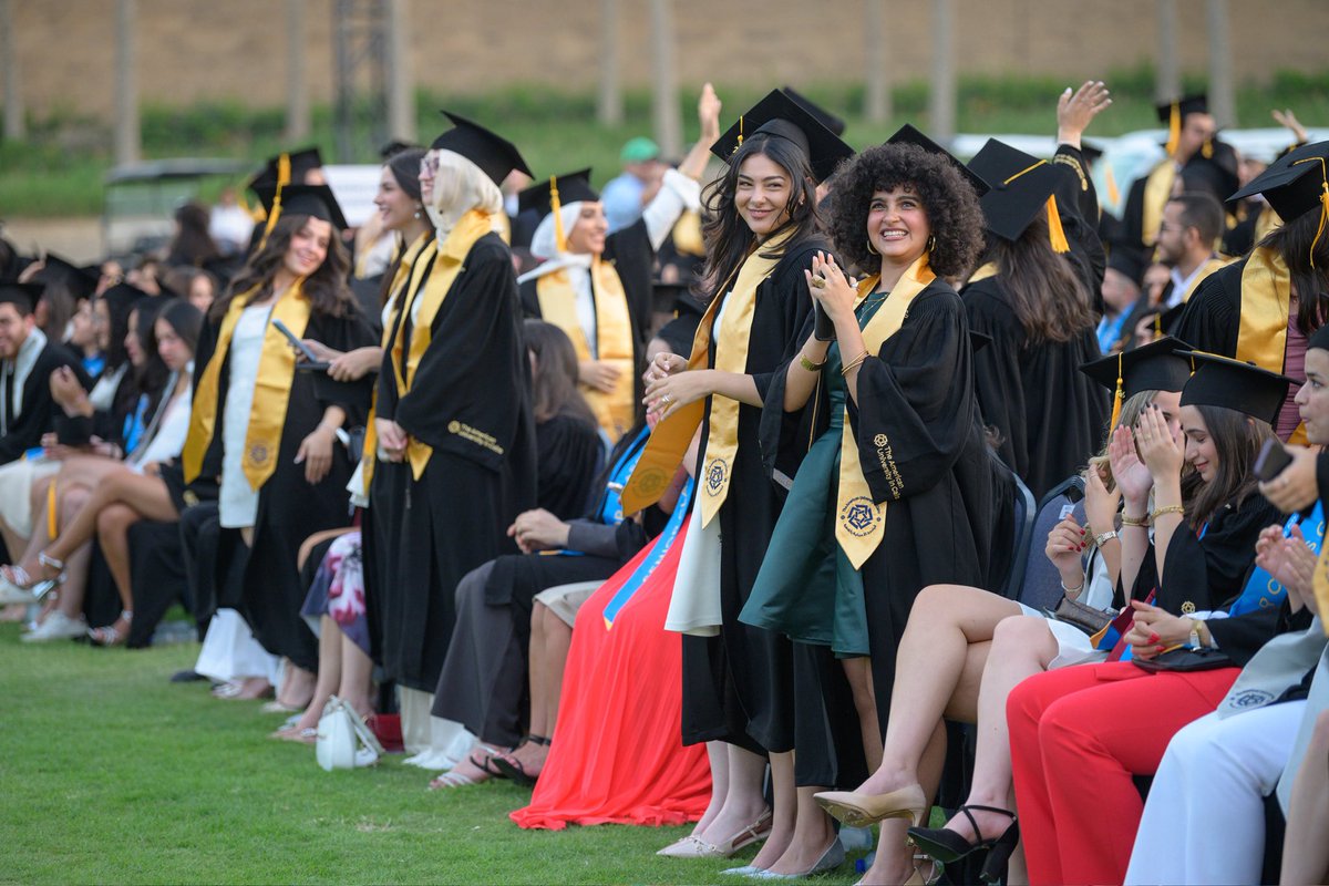 AUC's tweet image. Caps off to a class that rose to every challenge. AUC Spring 2025, your legacy begins now. #AUCDriven