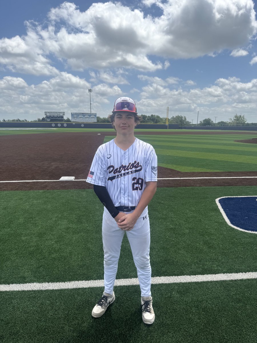 ✭Five Tool Texas✭ (@fivetooltexas) on Twitter photo #DFWShowdown F: <a href="/DallasPatriots/">Dallas Patriots</a> 17U DFW 8, East Texas Heat Buck 0
PoG: <a href="/WallaceArchie23/">Wallace Archie</a> 2-3, 2 2B, RBI, R
Pitcher: <a href="/TuckerAnthony16/">Tucker Anthony</a> 5 IP, 4K, 0 ER, 2 BB #DFWShowdown F: <a href="/DallasPatriots/">Dallas Patriots</a> 17U DFW 8, East Texas Heat Buck 0
PoG: <a href="/WallaceArchie23/">Wallace Archie</a> 2-3, 2 2B, RBI, R
Pitcher: <a href="/TuckerAnthony16/">Tucker Anthony</a> 5 IP, 4K, 0 ER, 2 BB