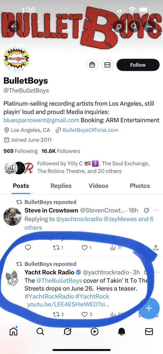 Yacht Rock Radio (@yachtrockradio) on Twitter photo Who had <a href="/TheBulletBoys/">BulletBoys</a> reposting a #YachtRock Radio post on their #PopCulture bingo card today? Who had <a href="/TheBulletBoys/">BulletBoys</a> reposting a #YachtRock Radio post on their #PopCulture bingo card today?