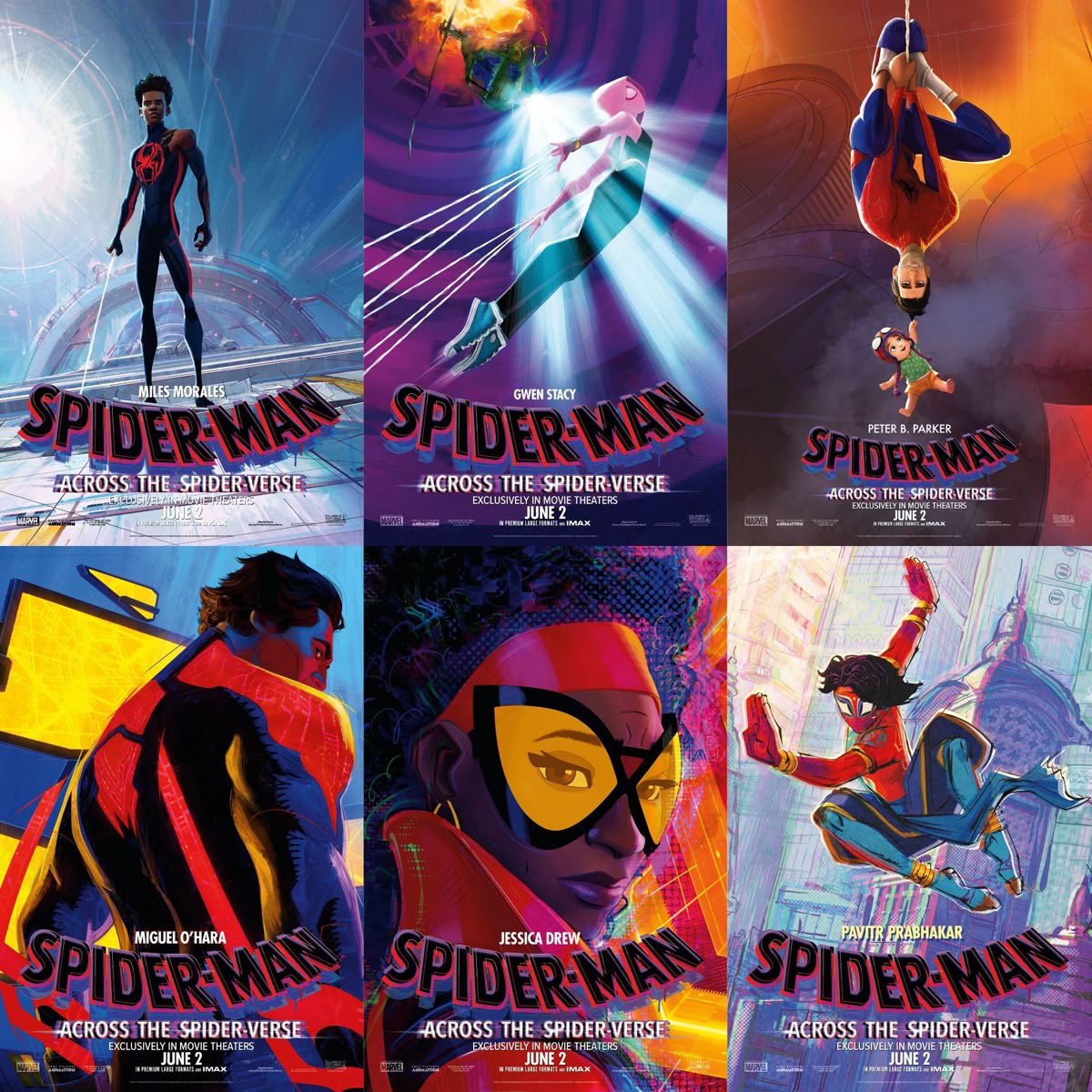 Spiderverse1610's tweet image. Posters from Across The Spider-Verse (2023)