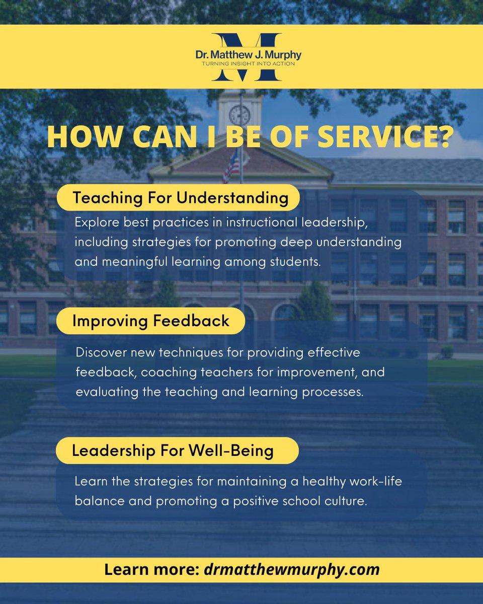 HOW CAN I BE OF SERVICE?

In my work with schools and districts, I focus on three things that matter most—and I specialize in getting them done:

🔹 Teaching for Understanding
Helping leaders and educators implement practices that lead to deep, meaningful student learning.

🔹