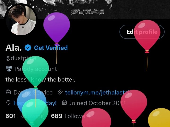 Maaf kalau onlinenya pas ada balon doang