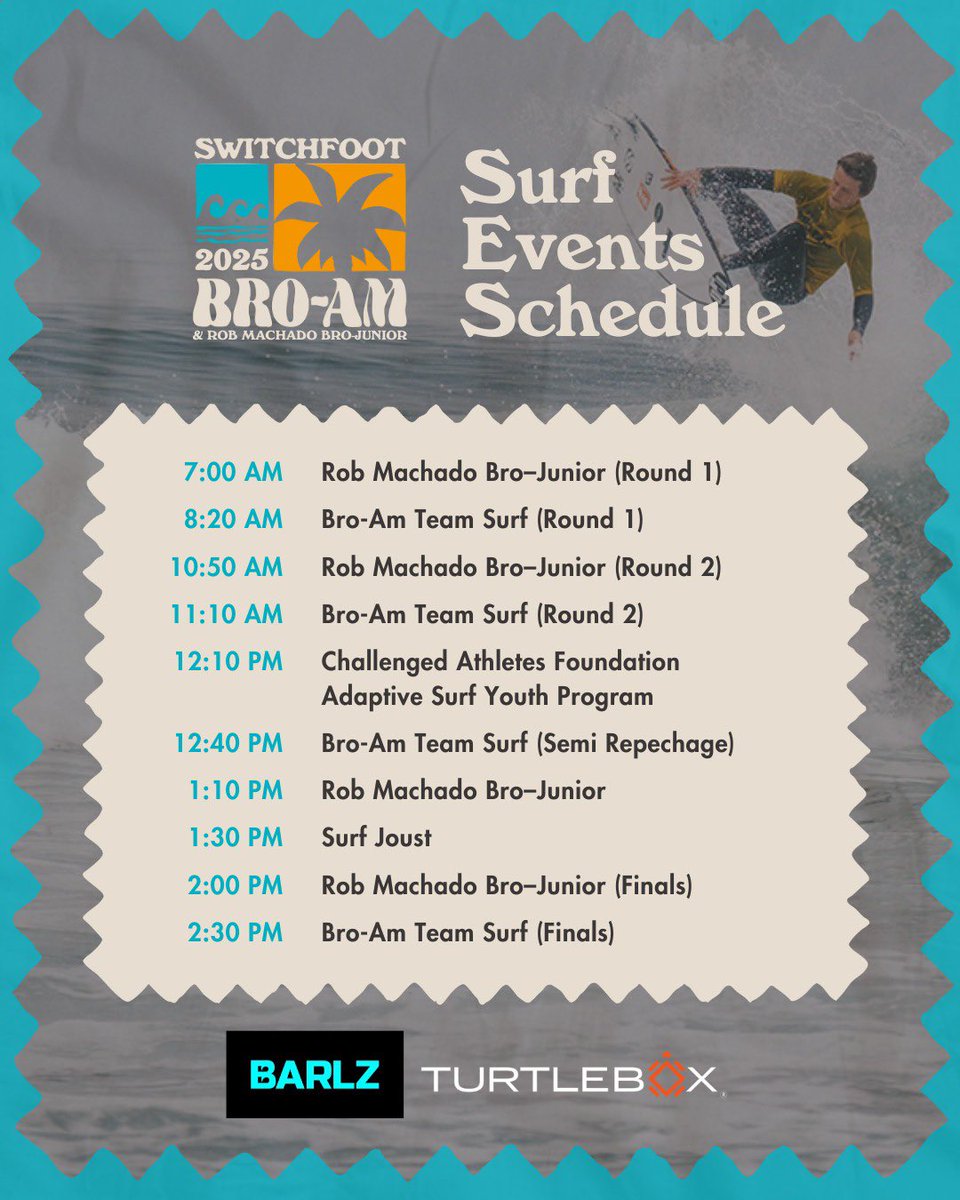 switchfoot's tweet image. It’s our favorite day of the year! See you at the beach 🏝️☀️ @SwitchfootBroAm