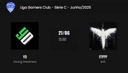 youngdreamerscs's tweet photo. Primeiro confronto! ⚠️

Para iniciar o dia, temos uma MD3 em menos de 20 minutos contra a equipe #Evil, o vencedor mantém a corrida para a Série B. 🤩

Solte o seu #GLHF para os meninos e assim que acabar o jogo, você será informado! #GOYD #YounGods https://t.co/blbcMcN53g