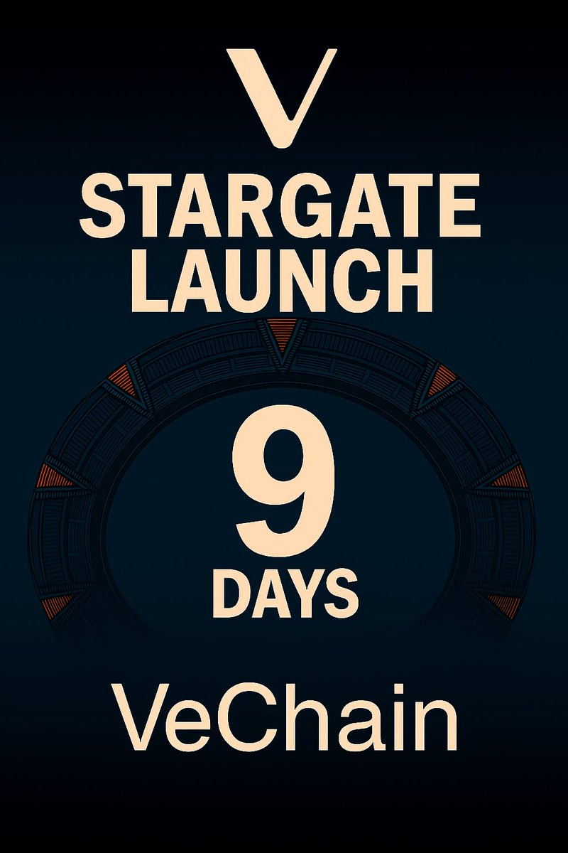 PERE_Mainz's tweet photo. VECHAIN X STARGATE🚨

💥9 DAYS  to #VeChain Stargate

This isn’t a hype cycle.
It’s an infrastructure unlock.
Stargate makes #VeChain:
✅ Fully EVM compatible
✅ #ESG + #RWA-ready
✅ Enterprise-native, DeFi-enabled
✅ Incentive-aligned via $B3TR
✅ Scalable across use cases + sectors

Why now?
🧭 Tokenomics shift from supply-side to demand-driven
🧱 Real-world integration at protocol layer
📈 Positioning ahead of #MiCA & global #ESG mandates
💡 Dana White (#UFC) just joined. #Meta’s next?
If you’re hunting for real asymmetric upside…
Don’t look for the loudest chain.
Look for the one building quiet conviction.
#VeChain #VET #Stargate #RWA