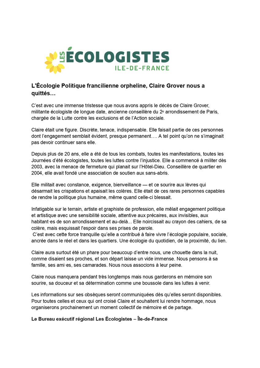 Les Écologistes - EELV Île-de-France tweet media