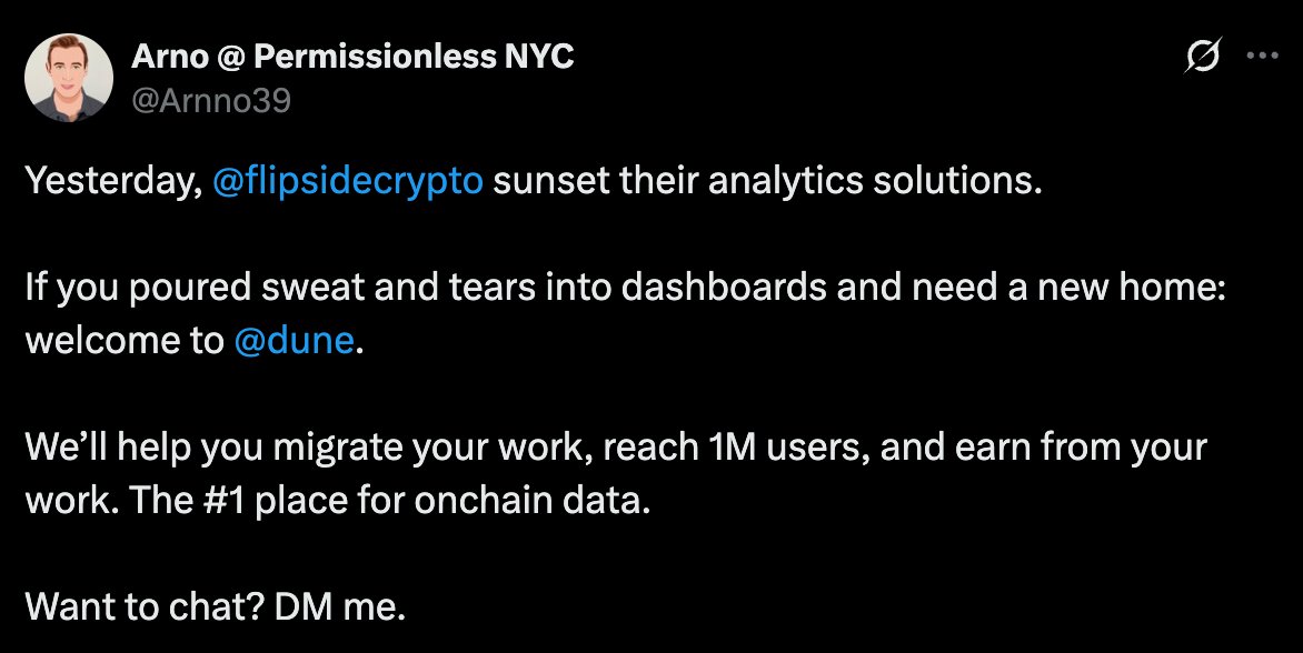More Analyst and Chains on Dune. Time to cook 🫡 x.com/Arnno39/status…