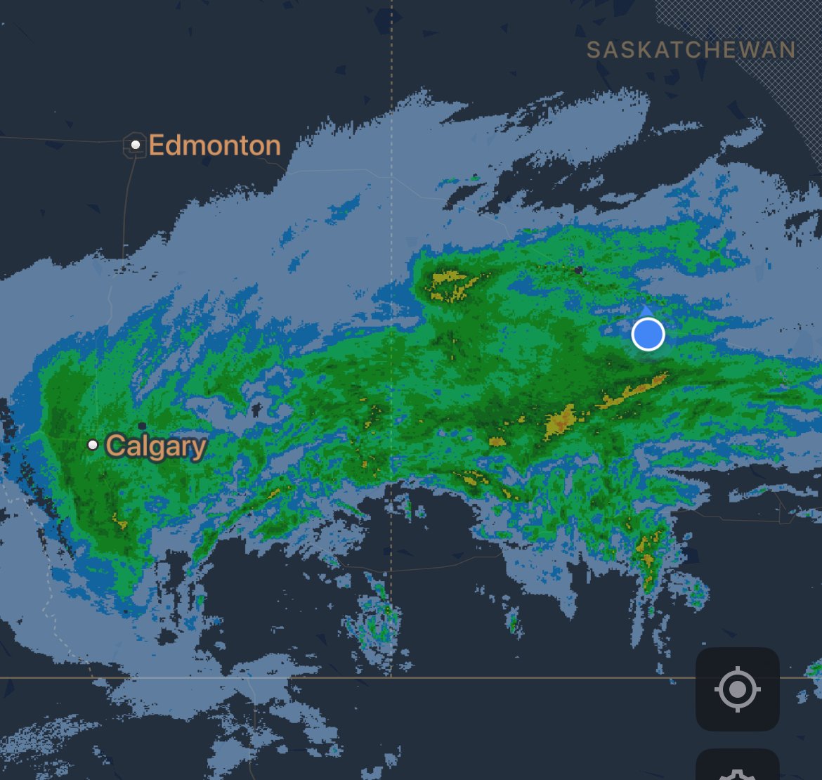 I’m a big fan of this!  The timing and potential magnitude of this rain event will do wonders to help crop roots bridge the gap between the drier surface and the deeper moisture that is waiting patiently from the spring snowmelt  (not everywhere of course). #WestCdnAg #water
