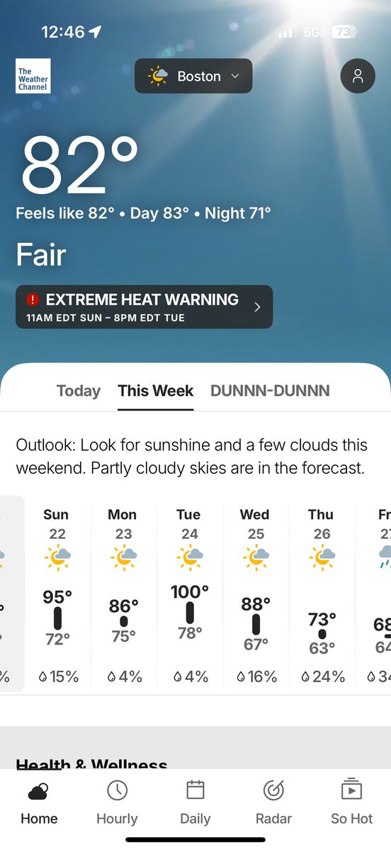 Me: “great I get to leave the Texas heat and enjoy Boston and cooler temps for a few days”

Mother Nature: “the fuck you are”

Tuesday will be fun
