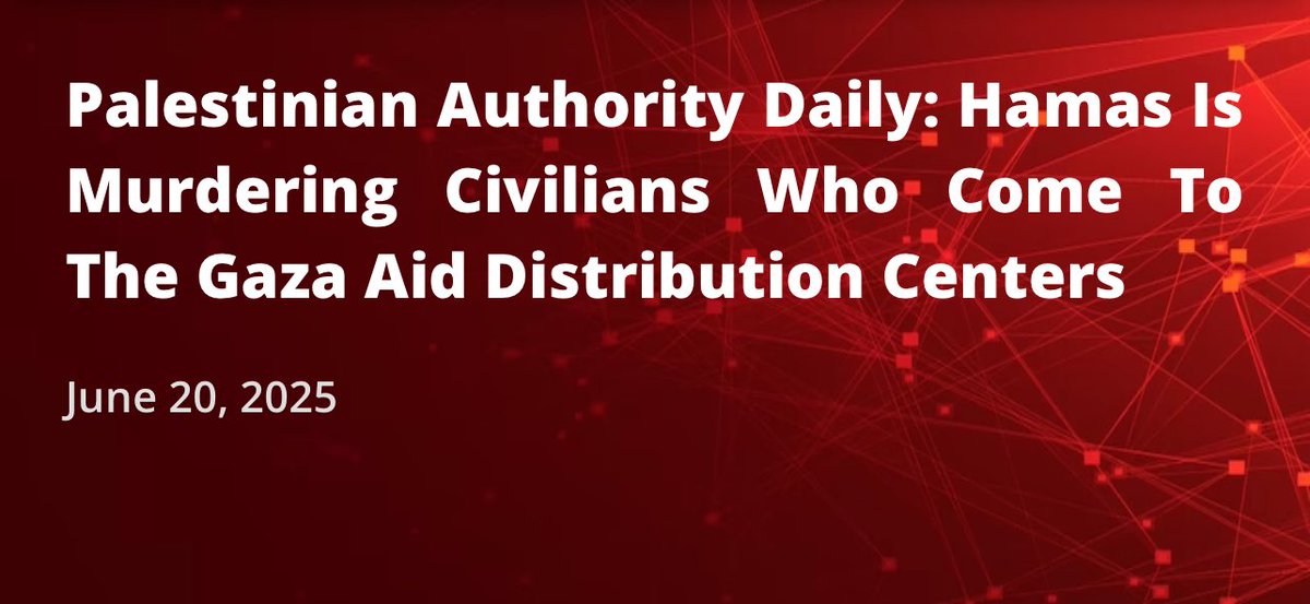 𝗛𝗮𝗺𝗮𝘀 𝗶𝘀 𝗺𝘂𝗿𝗱𝗲𝗿𝗶𝗻𝗴 𝗚𝗮𝘇𝗮𝗻𝘀 𝘁𝗿𝘆𝗶𝗻𝗴 𝘁𝗼 𝗿𝗲𝗮𝗰𝗵 𝗳𝗼𝗼𝗱 𝗮𝗶𝗱.

According to the PA’s official newspaper Al-Hayat Al-Jadida, Hamas death squads shoot civilians to maintain control of aid, steal the food, and sell it on the black market.

Grieving