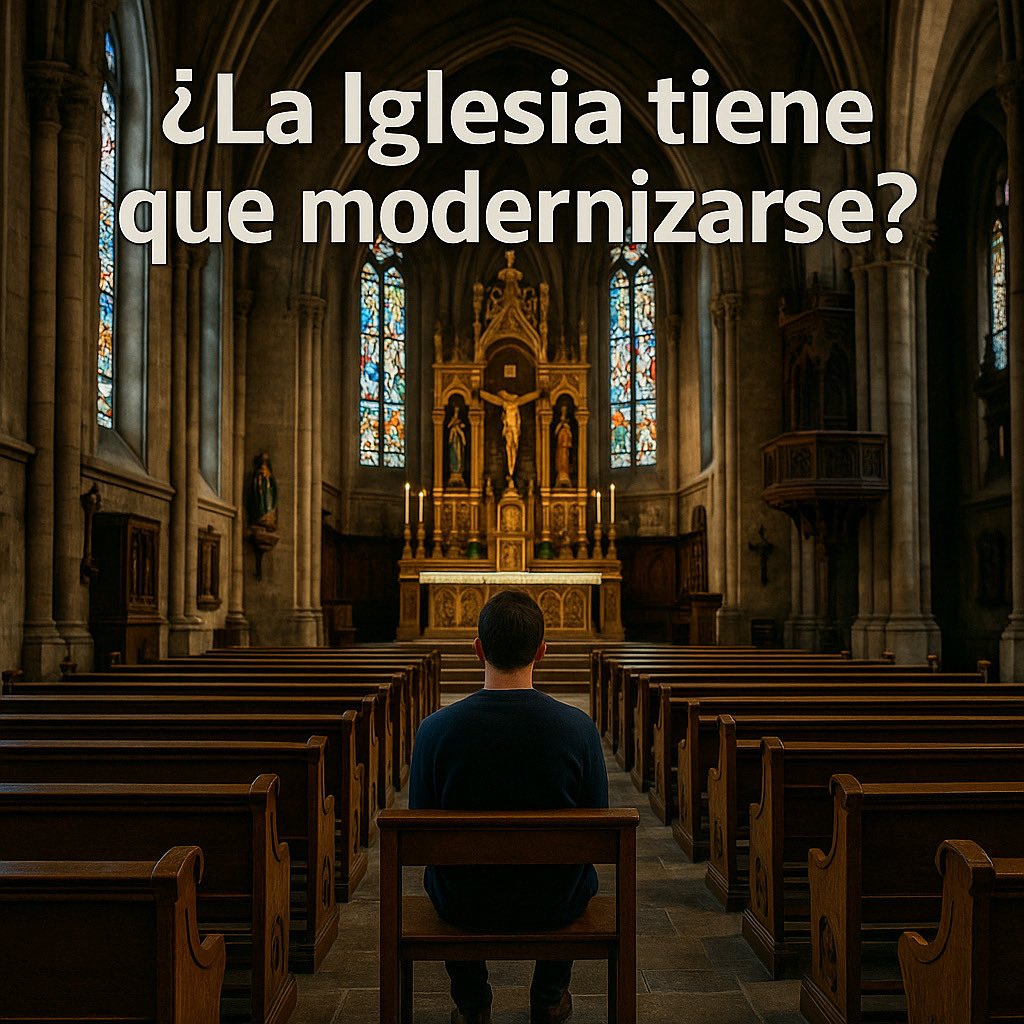 💡 “La Iglesia tiene que modernizarse”… lo hemos oído mil veces. Y sí, en sus formas, claro que sí. Pero no en su esencia. Porque Cristo es el mismo: ayer, hoy y siempre. El verdadero problema no es si los mandamientos son anticuados, sino si seguimos amando a Dios como al