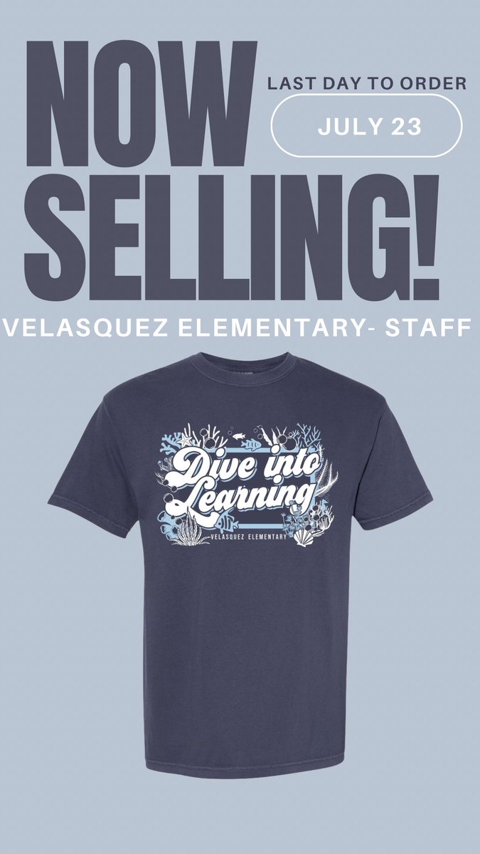 The Velasquez Elementary Staff are ready to DIVE into Learning! 
pinkieandblack.com/collections/ve…