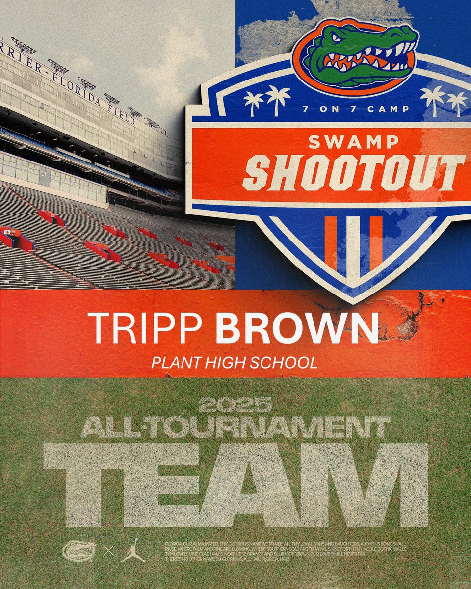 Tripp Brown (@trippbrown18_) on Twitter photo I’m grateful to receive All Tournament Team after a great tournament at Florida!! <a href="/FloridaGators/">Florida Gators</a> <a href="/coach_bnapier/">COACH BILLY NAPIER</a> <a href="/CoachJuluke/">Jabbar Juluke</a> <a href="/irltb85/">Hank Brown</a> <a href="/plantpanthersfb/">Plant Panthers Football</a> <a href="/JulieBrown_Fla/">Julie Brown</a> <a href="/DavieRolle13/">Davie Rolle</a> <a href="/Rolle_With_It/">Rolle_With_It</a> I’m grateful to receive All Tournament Team after a great tournament at Florida!! <a href="/FloridaGators/">Florida Gators</a> <a href="/coach_bnapier/">COACH BILLY NAPIER</a> <a href="/CoachJuluke/">Jabbar Juluke</a> <a href="/irltb85/">Hank Brown</a> <a href="/plantpanthersfb/">Plant Panthers Football</a> <a href="/JulieBrown_Fla/">Julie Brown</a> <a href="/DavieRolle13/">Davie Rolle</a> <a href="/Rolle_With_It/">Rolle_With_It</a>