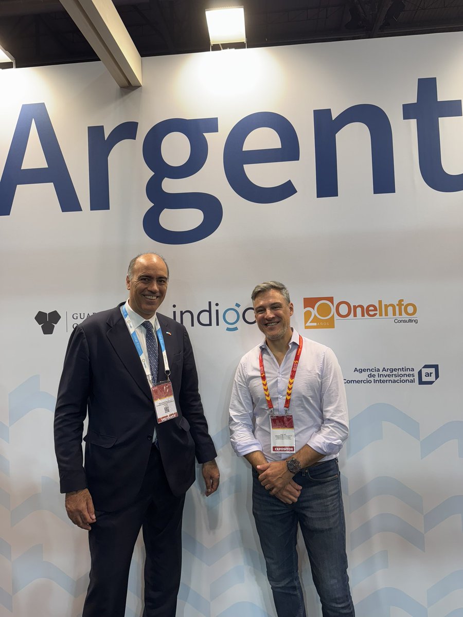 Argentina será próspera 🤝 Es bueno ver como se mueven para abrir camino a las empresas y dejarnos hacer lo que mejor hacemos, creer en el país 🇦🇷 

#sportssummitmadrid #indigo #IAsports <a href="/PromocionARG/">PromArgentina</a> #VLLC 🇦🇷
