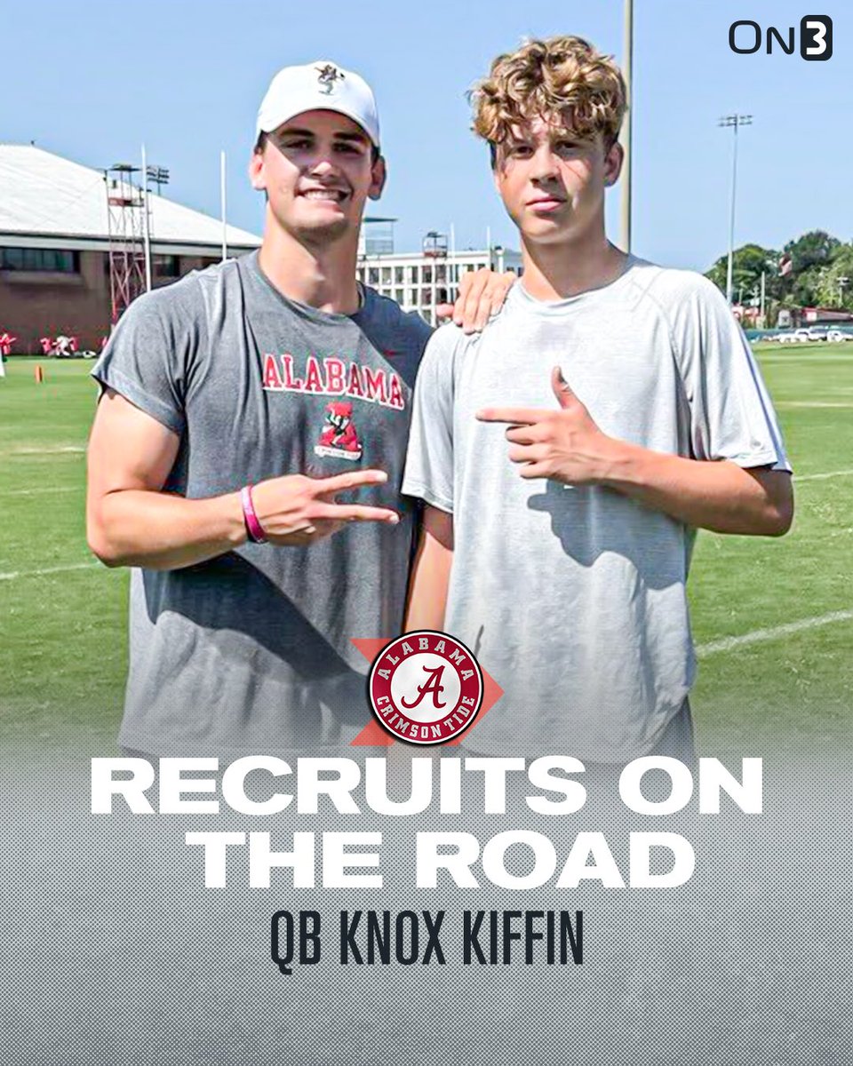 2028 QB Knox Kiffin at Alabama🐘

Knox is the son of Ole Miss head coach Lane Kiffin.

on3.com/db/knox-kiffin…