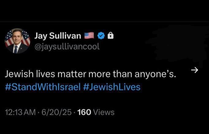 Issaamro's tweet image. Fighting antisemitism is vital. But saying ‘Jewish lives matter more than anyone’s’ doesn’t help—it fuels division and hate. We should be lifting each other up, not ranking human worth. #StandAgainstHate
#NoToSupremacy
#HumanityFirst
