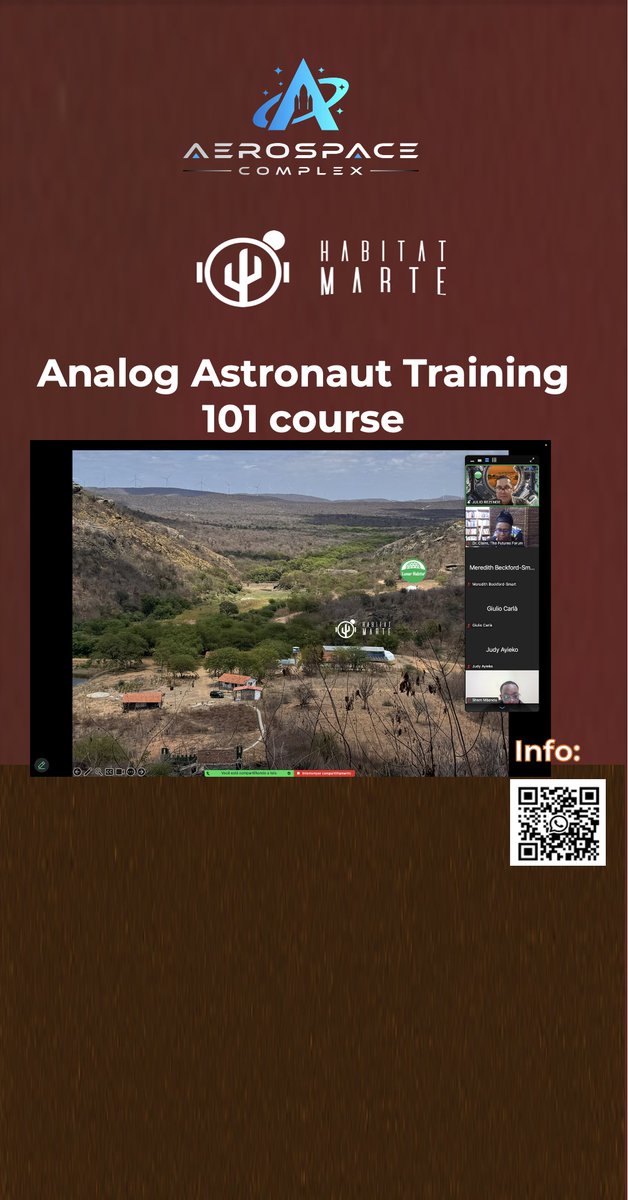 I was speaker during June 21st 2025 of Analog Astronaut Training 101 course , organized by Omni Africa Space Exploration Analog Simulation (OASEAS) Research Initiative.
#Mars #Moon  #Space #Astronaut #SpaceAnalog #NASA #HabitatMarte #Astronomia #Espaco #Marte #analog  #astronaut