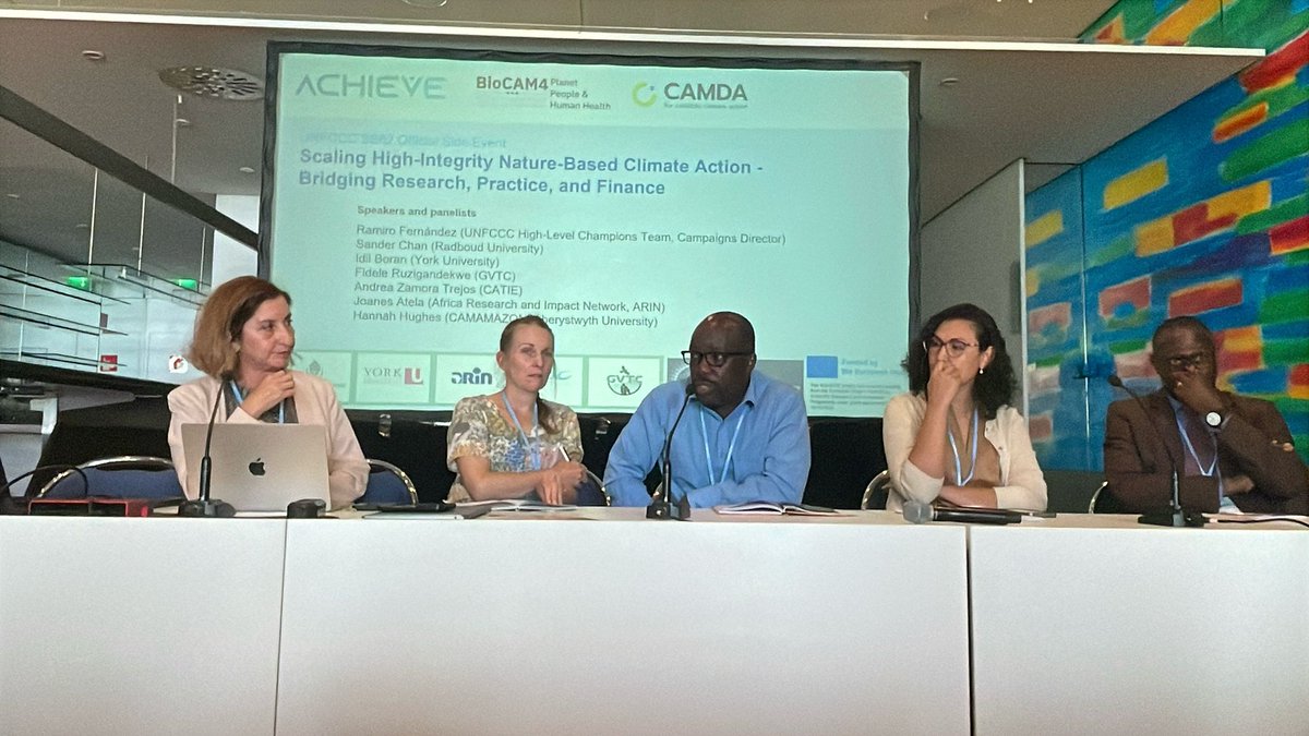 arin_africa's tweet photo. Bridging research, practice & finance for #NbS. Dr. @joanes_atela, ED of @arin_africa, reports a "great conversation" from #SB62.
African-led innovation took center stage at the @achieveproject_ , #BioCAM4, & #CAMDA co-hosted panel.
#ARINatSB62 #BioCAM4 https://t.co/jkWZIAdYJ8