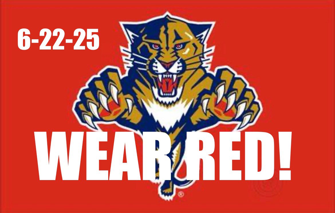 LuFromdade's tweet image. This should go without saying, but EVERYONE attending the @FlaPanthers parade tomorrow should wear RED! #TimeToHunt #RedReign