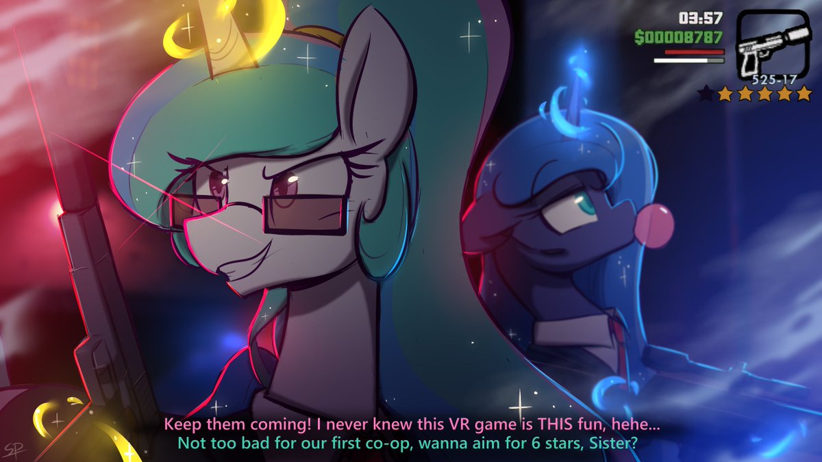 NATG Day 20 - Draw a pony shooting for the stars / who is dressed to kill
The sisters are shooting for them stars...literally :)

#mlp #mylittlepony