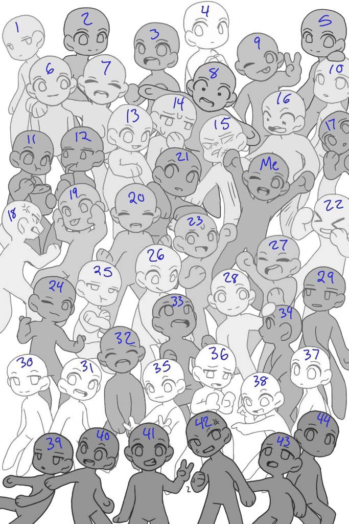 VeeCrys's tweet image. Can YOU spot yourself? Ych chibi challenge I saved a WHILE ago. I skimmed all over to find the original artist of the base but I couldn’t fine them so please let me know if you know who it is!!
