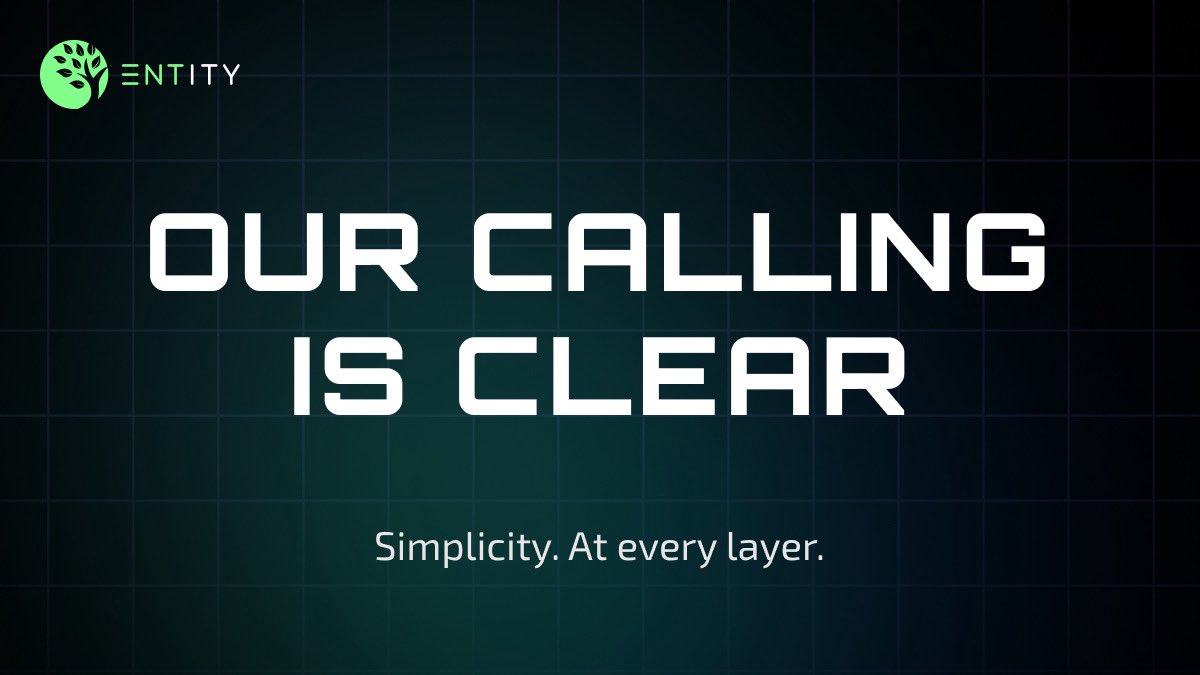 EntityFinance's tweet image. After analyzing the data, and listening to our users, the message is loud and clear:
Our calling is simplicity.
Not just for users. But for projects, investors, and ecosystems navigating this space.