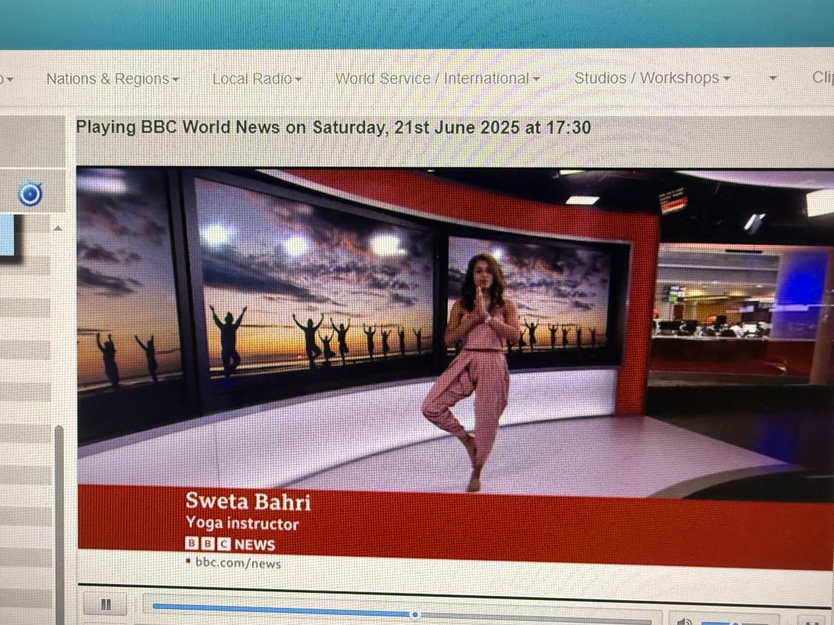 Geetagurumurthy's tweet image. My brilliant yoga teacher Shveta talks us through moves, and meaning for #Internationalyogaday 🙏🏼