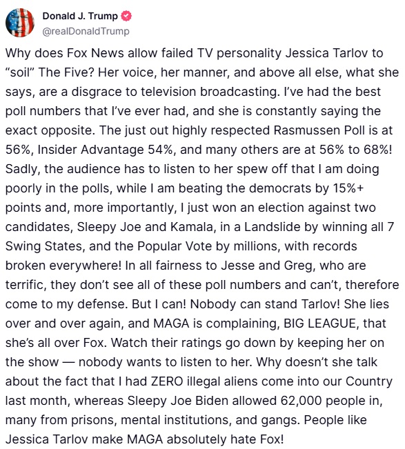 Donald J. Trump Truth Social 06.20.25 06:34 PM EST