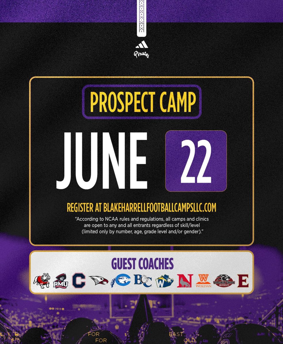 Thankful to be invited to <a href="/ECUPiratesFB/">ECU Football</a> prospect camp Jun 22.I will be attending my Second camp ever,excited to showcase my talents ✝️ <a href="/CoachWillert/">Todd Willert</a> <a href="/CoachJimmy51/">Jimmy R Eaton II</a> <a href="/EFHS_Football/">East Forsyth Football</a> <a href="/CoachBryant14/">Coach Bryant</a> <a href="/CoachT_Will/">Tarron Williams</a> <a href="/Damon_Magazu/">Damon Magazu</a> <a href="/lgware/">lance ware</a> <a href="/Coach_B_Harrell/">Coach Blake Harrell 🏴‍☠️🏴‍☠️🏴‍☠️</a> <a href="/Coach__Roy_Tesh/">Roy Tesh</a>  <a href="/Dyrell_Roberts/">Dyrell Roberts Sr.</a>