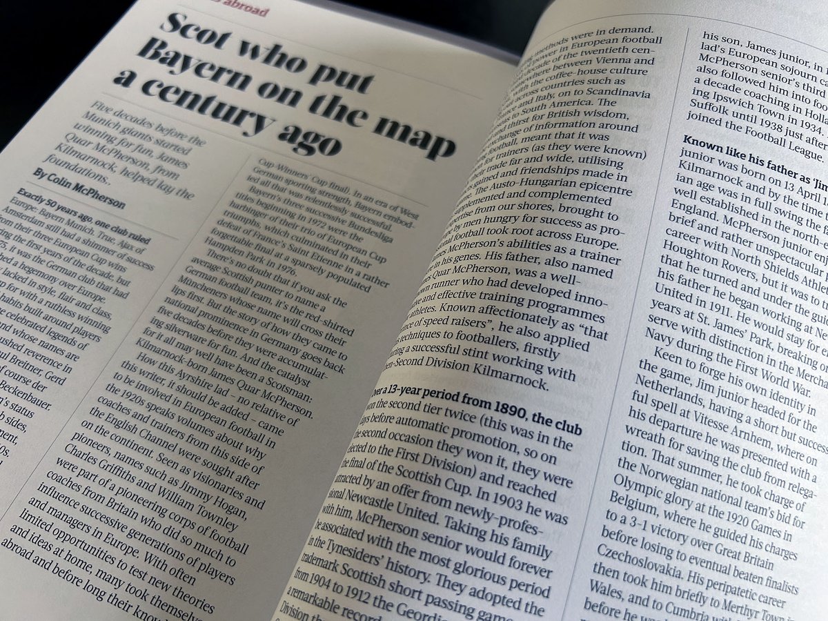 Colin McPherson (@germanocean) on Twitter photo My work in three magazines:
The Shot! feature in <a href="/WSC_magazine/">When Saturday Comes</a> brings you <a href="/AnnanAthleticFC/">Annan Athletic FC</a> v <a href="/EastFifeFC/">East Fife FC</a>.
In <a href="/blzzrd/">The Blizzard</a> I explore the rise of Cornish clubs <a href="/FalmouthTownAFC/">FC Falmouth Town</a> <a href="/WendronUtdAFC/">Wendron United AFC</a> & <a href="/AFCSTAUSTELL/">AFC St Austell</a>.
<a href="/NutmegMagazine/">NutmegMagazine</a> has the story of the Scot who put <a href="/FCBayern/">FC Bayern München</a> on the map. My work in three magazines:
The Shot! feature in <a href="/WSC_magazine/">When Saturday Comes</a> brings you <a href="/AnnanAthleticFC/">Annan Athletic FC</a> v <a href="/EastFifeFC/">East Fife FC</a>.
In <a href="/blzzrd/">The Blizzard</a> I explore the rise of Cornish clubs <a href="/FalmouthTownAFC/">FC Falmouth Town</a> <a href="/WendronUtdAFC/">Wendron United AFC</a> & <a href="/AFCSTAUSTELL/">AFC St Austell</a>.
<a href="/NutmegMagazine/">NutmegMagazine</a> has the story of the Scot who put <a href="/FCBayern/">FC Bayern München</a> on the map.