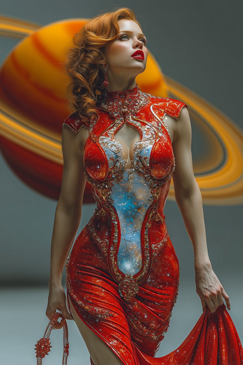 Red Galaxy Challenge: Retro-Futuristic Red Dress Design Contest

A royal and regal Galactic Empress who rules over thousands of known worlds 👑

Hit the ♥️ and let's spread more creativity across this galaxy and the next!