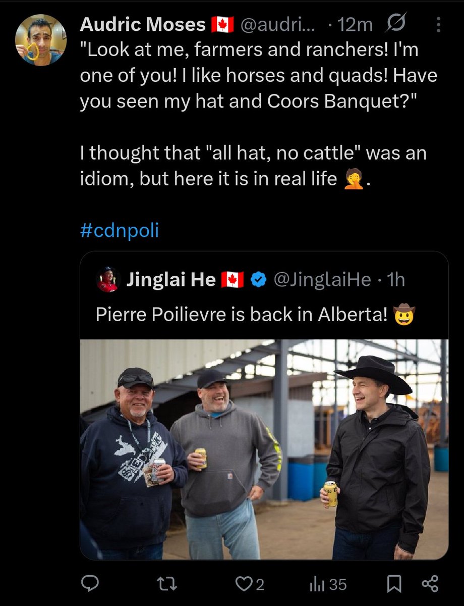 Seems like it's that time of year. The Cosplay Cowboy strikes again!
#cdnpoli